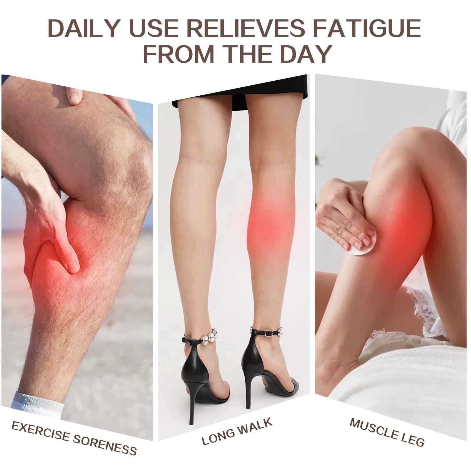 Leg Massager Portable Calf Massager with Compression and Heat for Women Men Kneading Air Pressure Leg Air Compression Massager