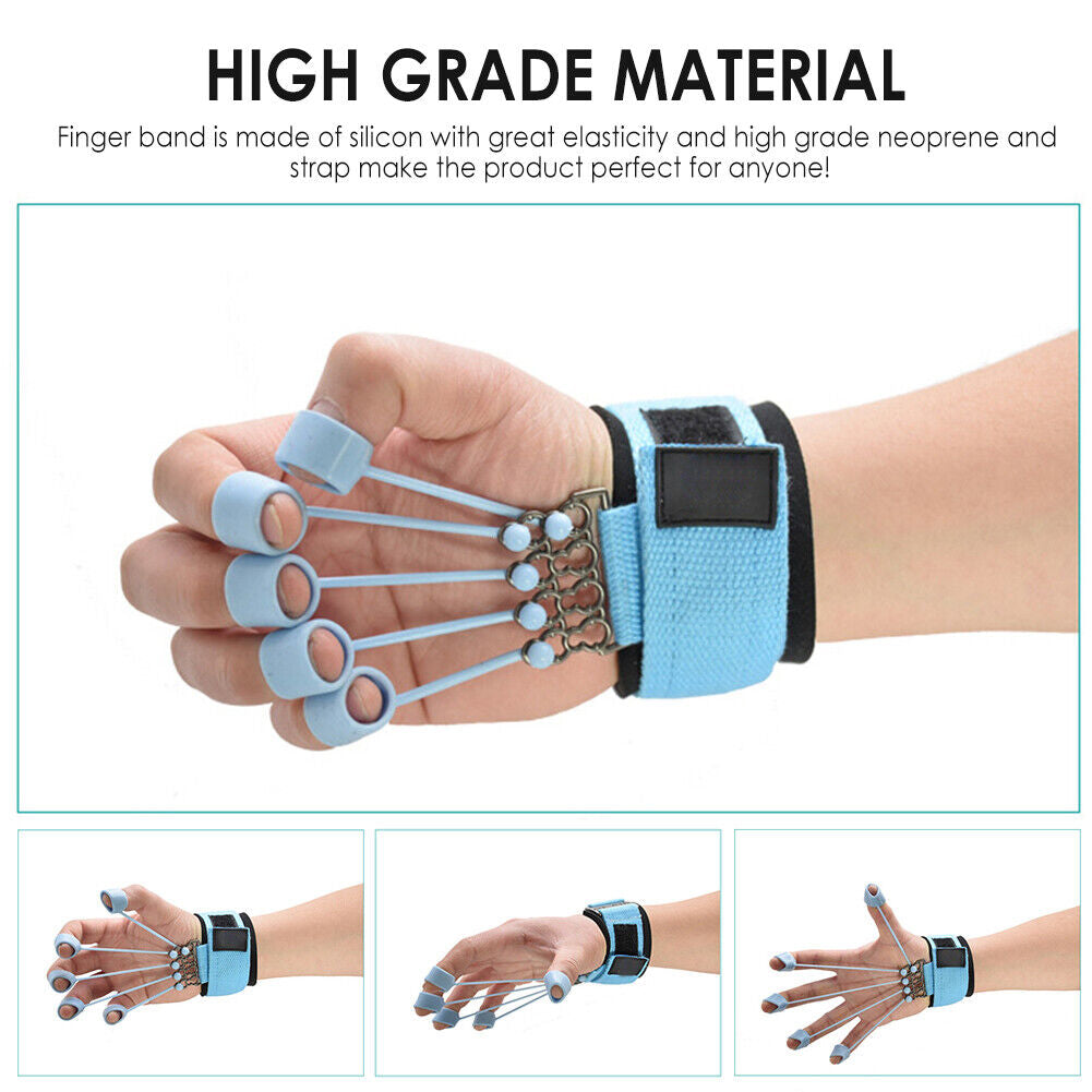 Hand Resistance Bands Finger Strengthener - For Improved Grip And Hand Strength 