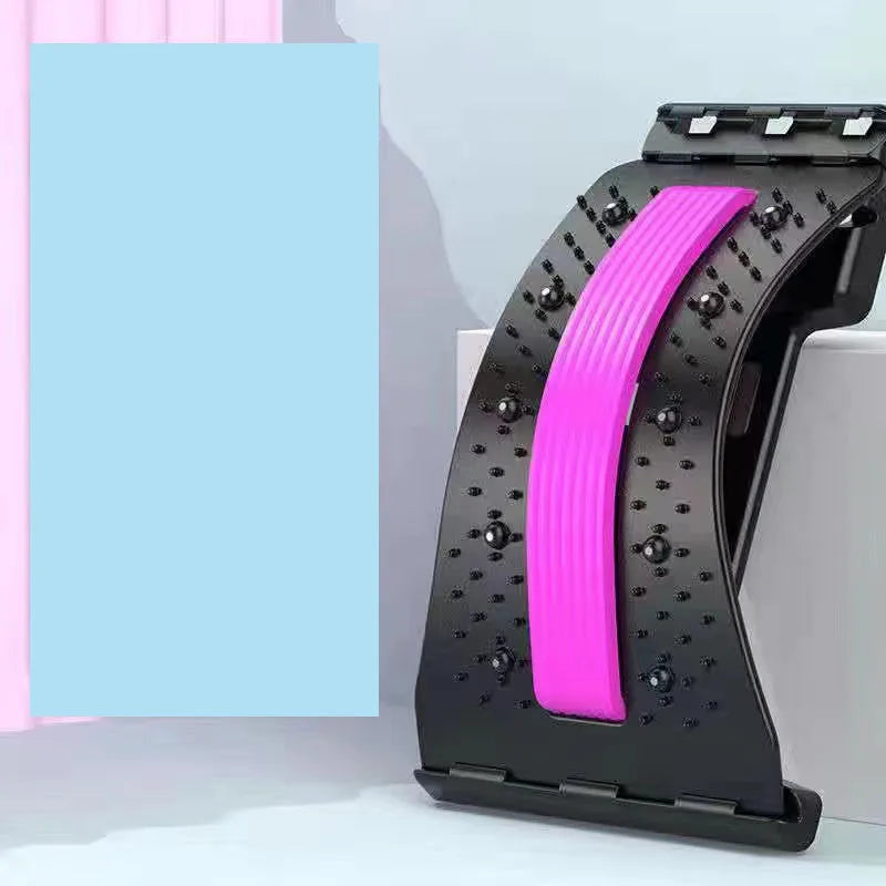 Back Stretcher,6Thgeneration Upgraded Back Massager,Back Cracker for Lower Back Pain Relief Lumbar Support,With Magnetic Massage