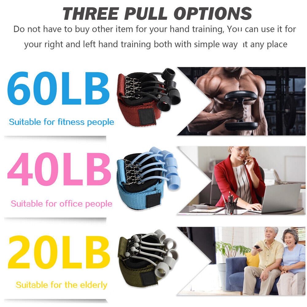 Hand Resistance Bands Finger Strengthener - For Improved Grip And Hand Strength 