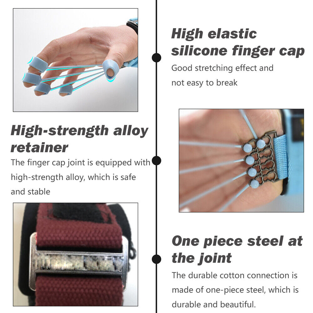 Hand Resistance Bands Finger Strengthener - For Improved Grip And Hand Strength 