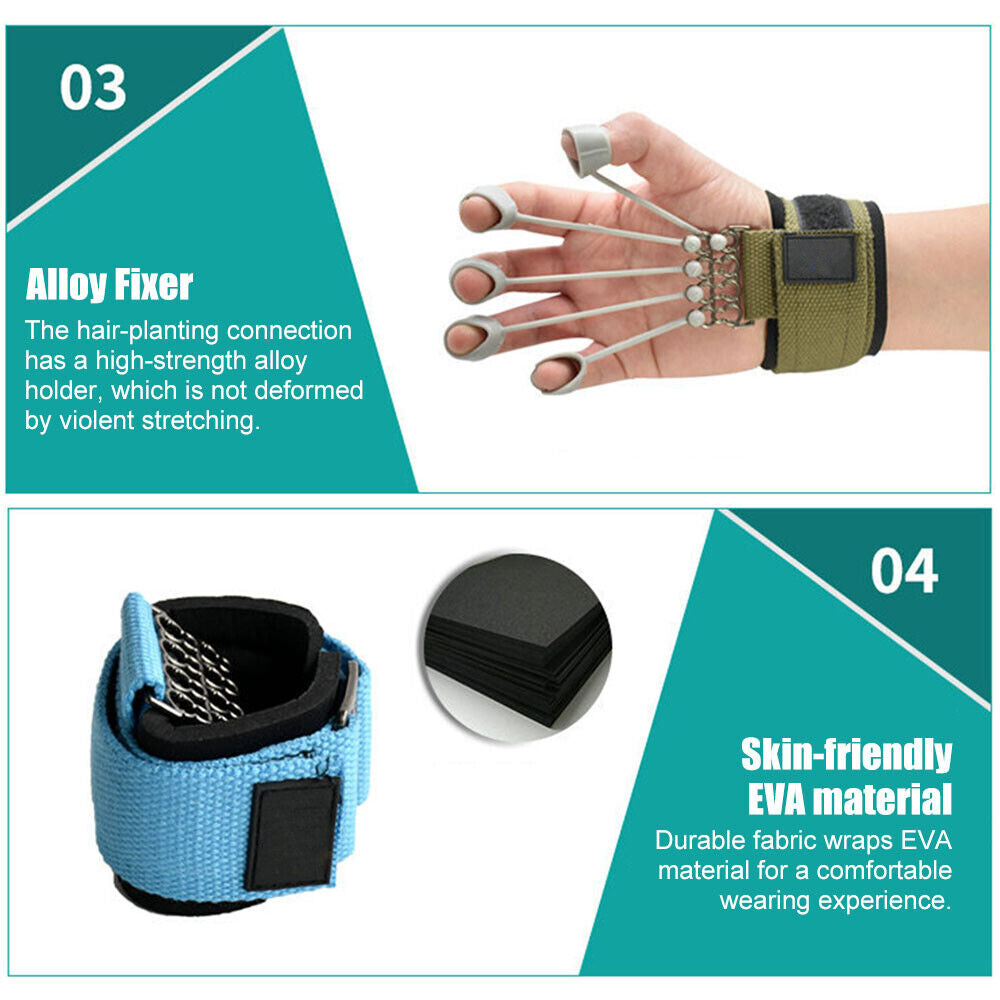 Hand Resistance Bands Finger Strengthener - For Improved Grip And Hand Strength 