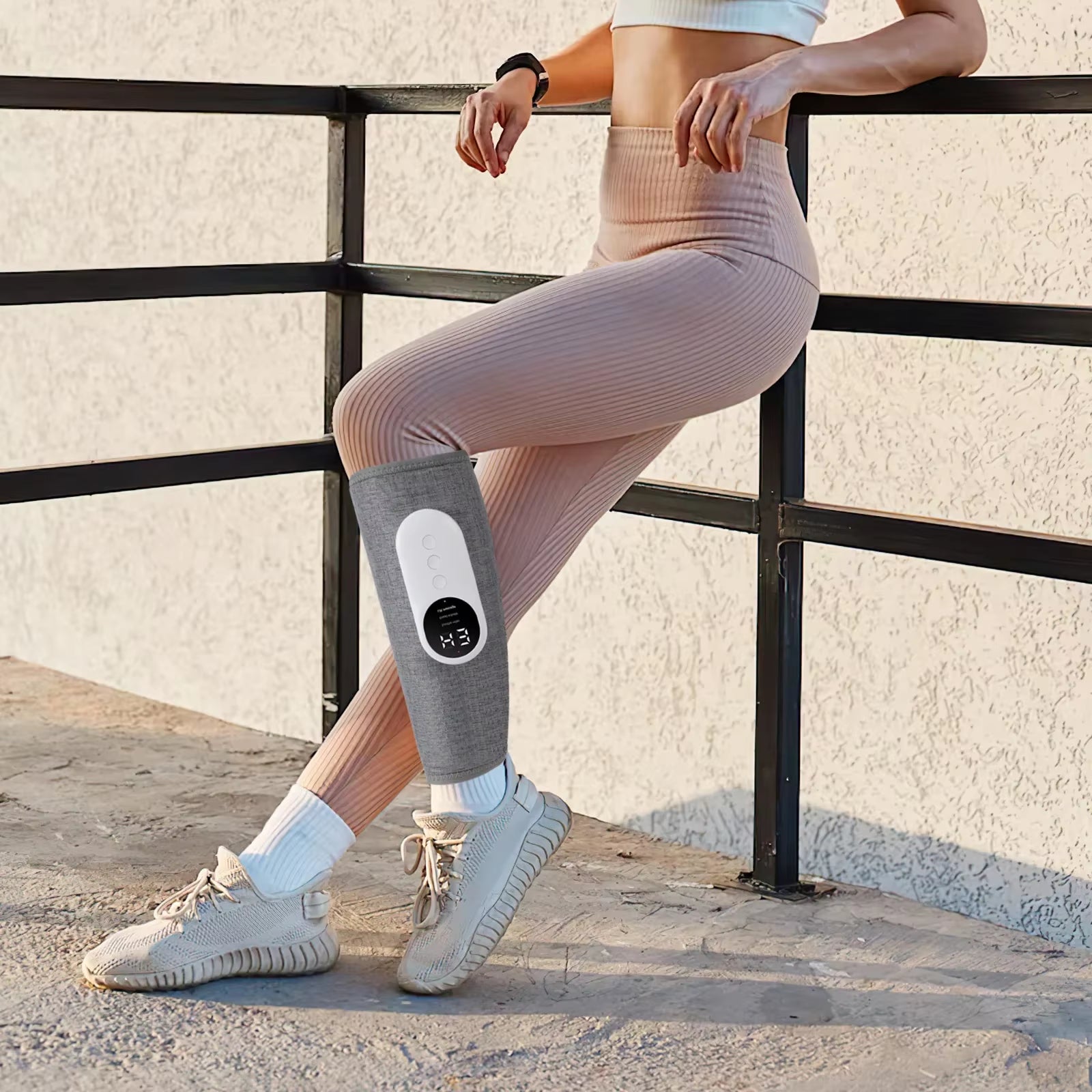 Leg Massager Portable Calf Massager with Compression and Heat for Women Men Kneading Air Pressure Leg Air Compression Massager