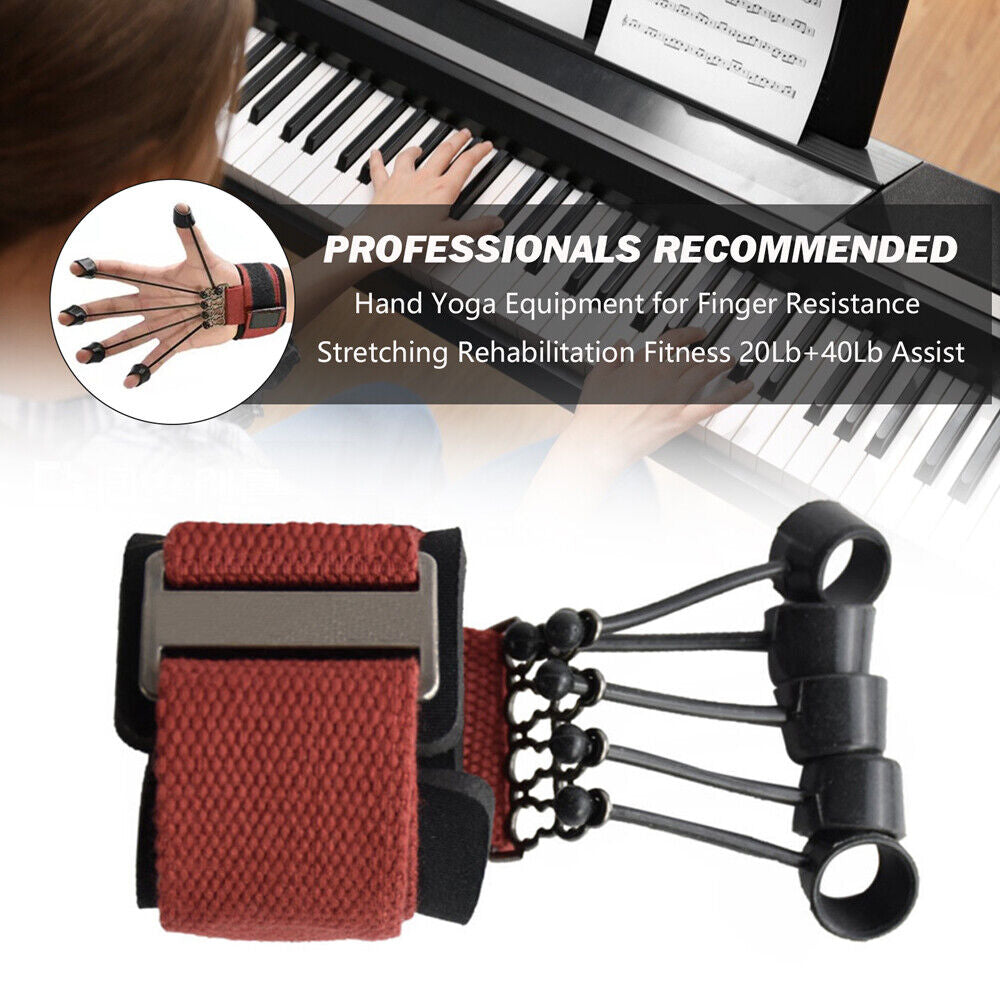Hand Resistance Bands Finger Strengthener - For Improved Grip And Hand Strength 