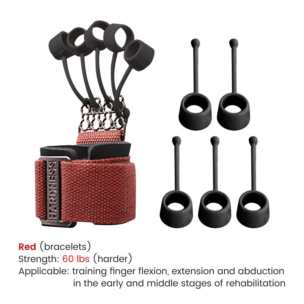 Hand Resistance Bands Finger Strengthener - For Improved Grip And Hand Strength 